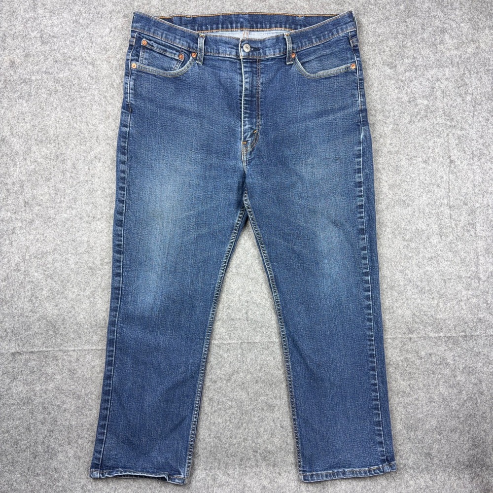 Levi's Jeans Men 40x30 Blue 514 Straight Fit Stretch Denim Casual Everyday 36x25